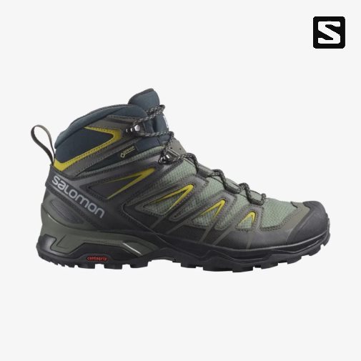 Botas Montaña Salomon X Ultra 3 Mid GTX Hombre Verde Oliva | MX TISL624